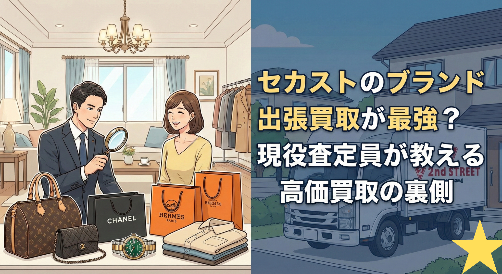セカストの出張買取が最強？