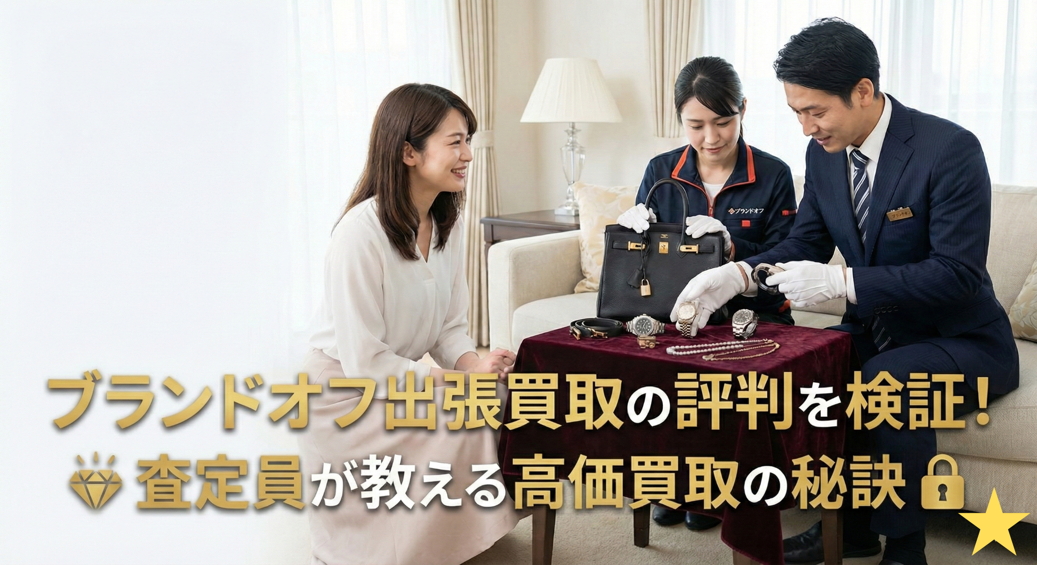 ブランドオフ出張買取の評判を検証！査定員が教える高価買取の秘訣