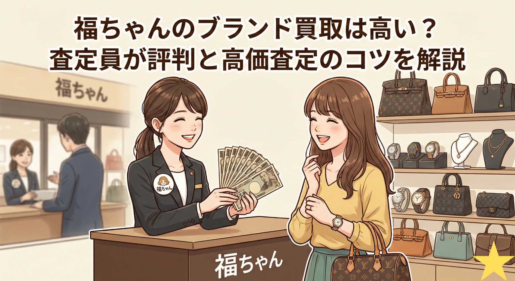 福ちゃんのブランド買取は高い？査定員が評判と高価査定のコツを解説